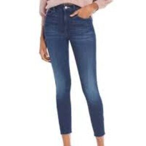 MOTHER High Waisted Looker Ankle Fray Jeans Size 27